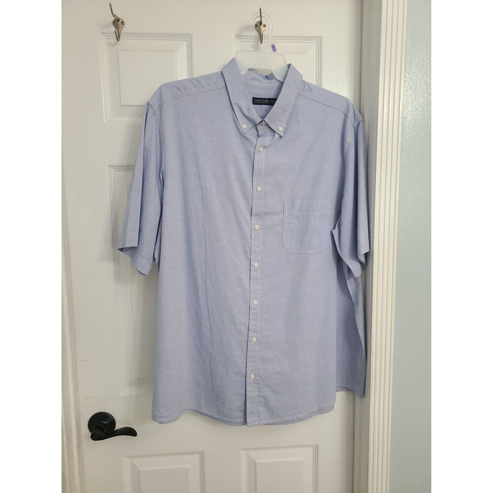 light blue Faded Glory button-down shirt chest pocket and a button 2XL